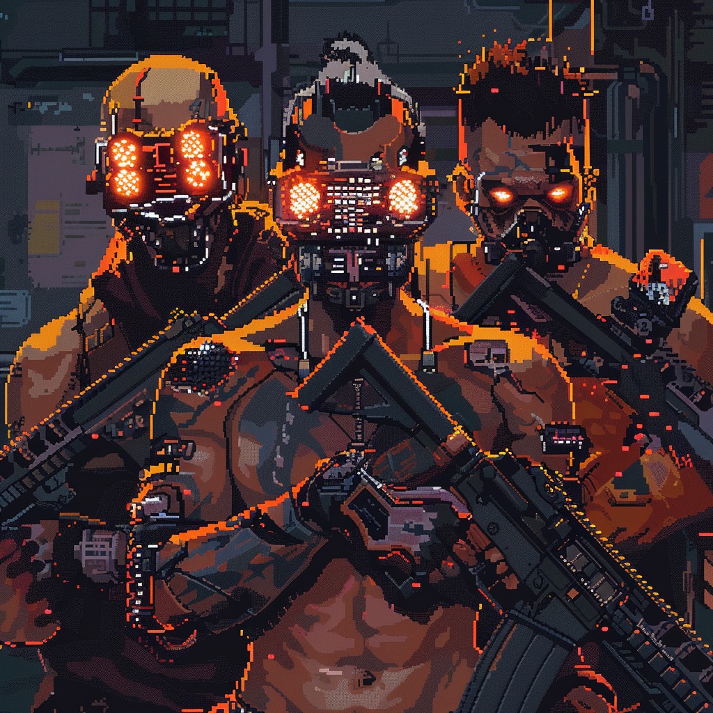 This meme is an image of the main characters from the 1995 video game "Duke Nukk...".